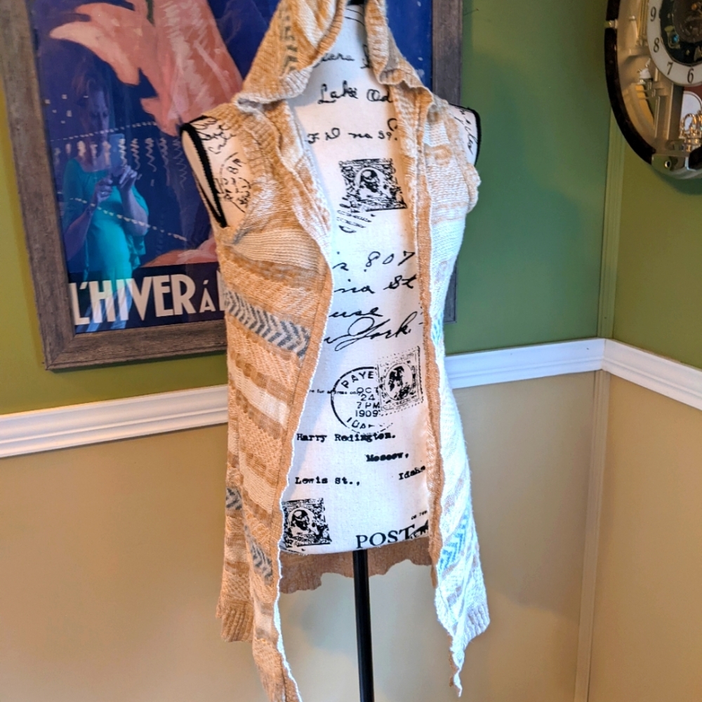 Sweet and sinful open hooded cardigan